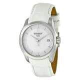  Shop Authentic Tissot Couturier Lady Silver Dial White Leather Strap Watch For Women - T035.210.16.011.00 - Luxxuri