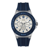  Shop Authentic Guess Force White Dial Blue Rubber Strap Watch For Men - W0674G4 - Luxxuri