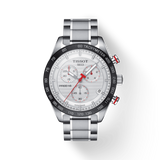  Shop Authentic Tissot T Sport PRS 516 Chronograph White Dial Silver Steel Strap Watch For Men - T100.417.11.031.00 - Luxxuri
