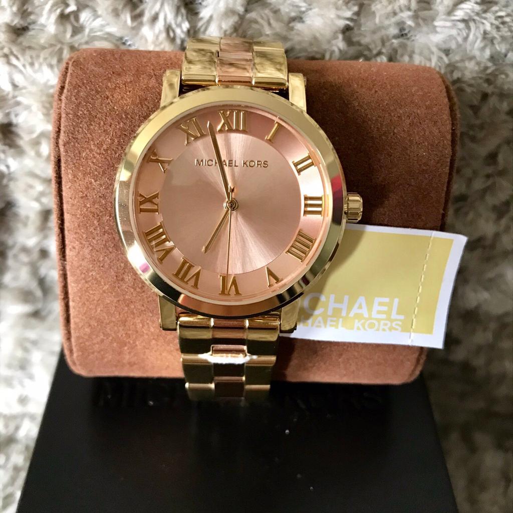  Shop Authentic Michael Kors Norie Gold Dial Two Tone Steel Strap Watch for Women - MK3586 - Luxxuri