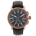  Shop Authentic Gucci G Chrono Black Dial Brown Leather Strap Watch For Men - YA101202 - Luxxuri