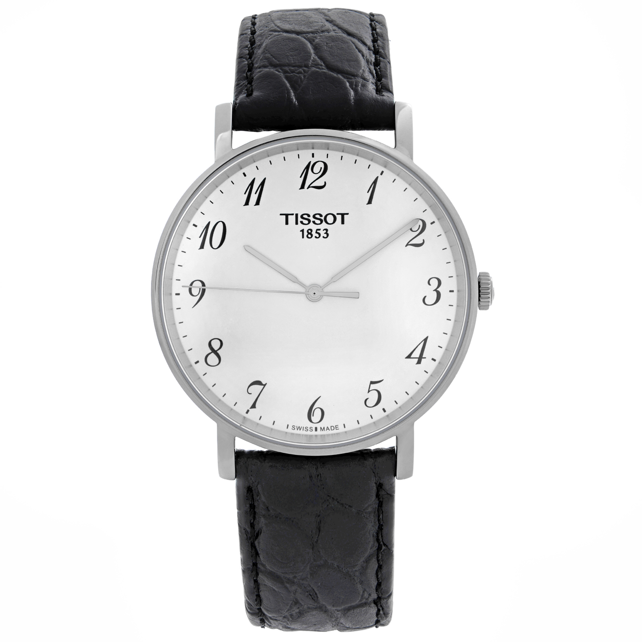  Shop Authentic Tissot Everytime Desire Medium White Dial Black Leather Strap Watch For Men - T109.410.16.032.00 - Luxxuri