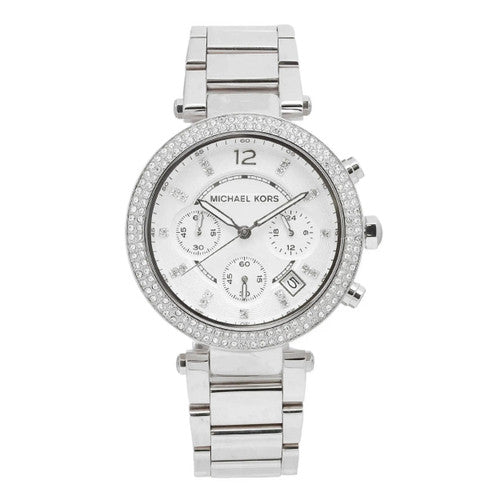 Shop Authentic Michael Kors Parker Silver Dial Silver Steel Strap Watch for Women - MK5353 - Luxxuri