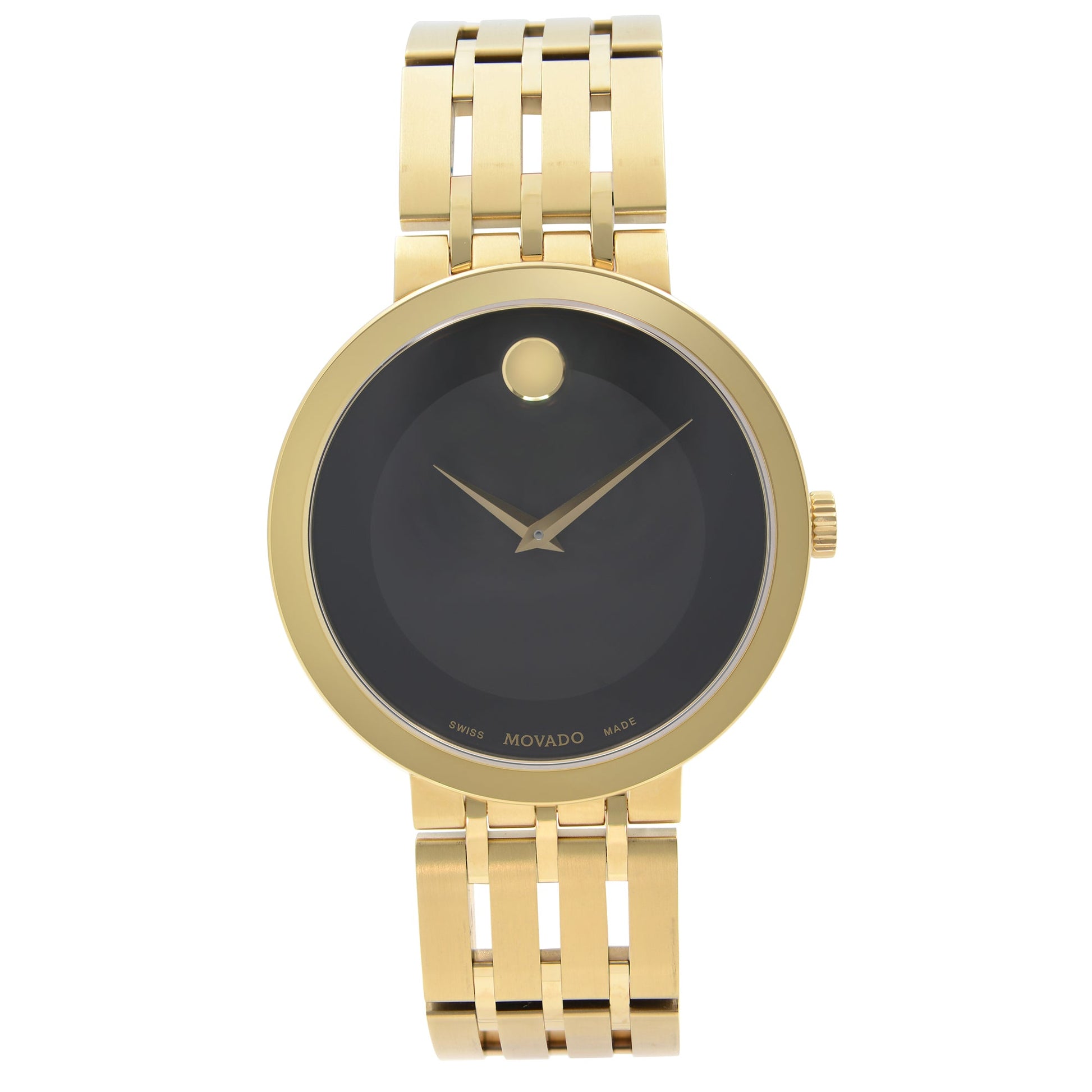  Shop Authentic Movado Esperanza Museum 39mm Black Dial Stainless Steel Watch For Men - 0607059 - Luxxuri