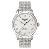  Shop Authentic Tissot T Classic Le Locle Automatic White Dial Silver Steel Strap Watch For Men - T41.1.483.33 - Luxxuri