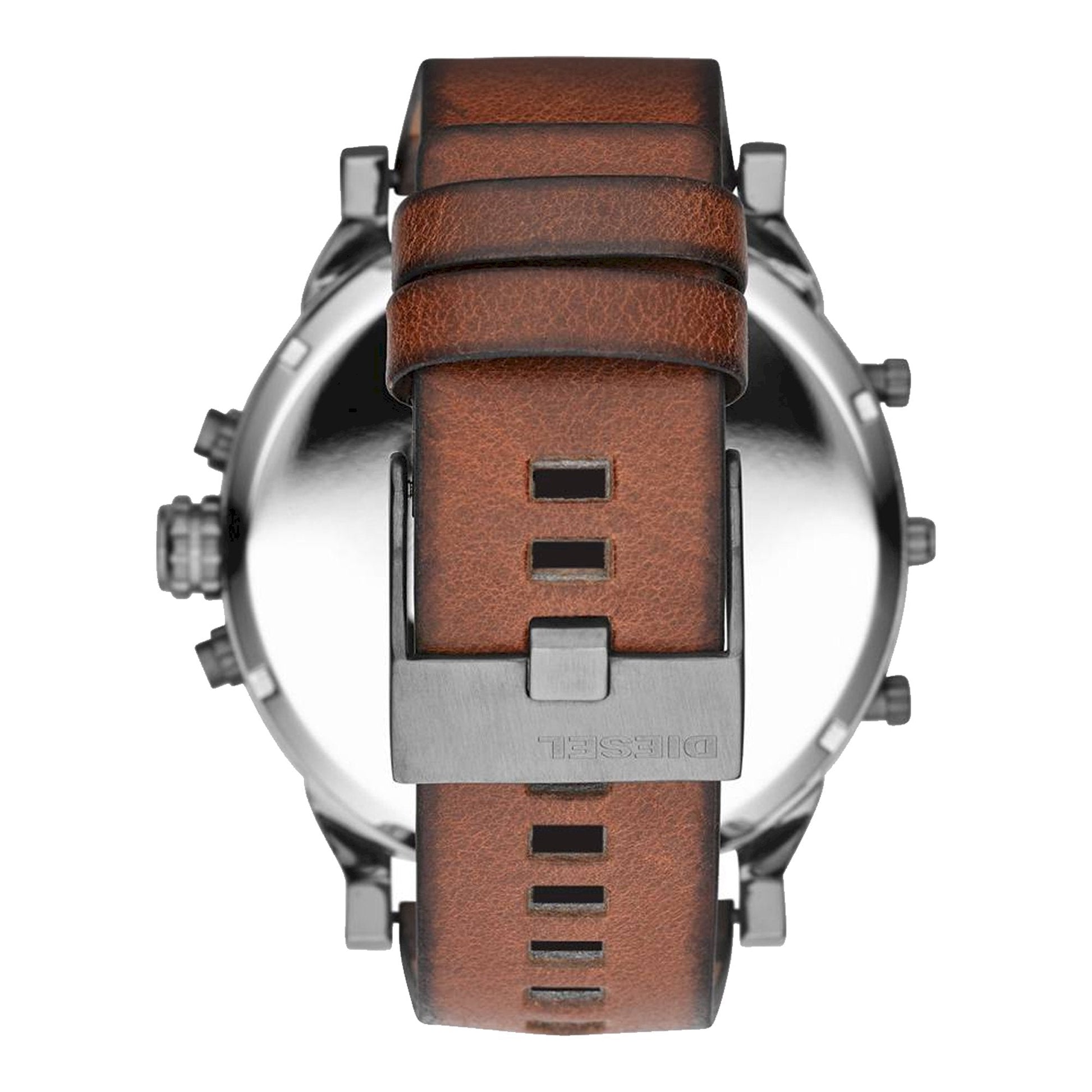  Shop Authentic Diesel Mr Daddy 2.0 Black Dial Brown Leather Strap Watch For Men - DZ7332 - Luxxuri