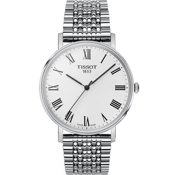  Shop Authentic Tissot T Classic Everytime White Dial Silver Mesh Bracelet Watch For Men - T109.410.11.033.00 - Luxxuri