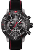  Shop Authentic Tissot T Sport PRS 200 Chronograph Grey Dial Black Leather Strap Watch For Men - T067.417.26.051.00 - Luxxuri