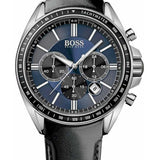  Shop Authentic Hugo Boss Driver Sport Chronograph Blue Dial Black Leather Strap Watch for Men - 1513077 - Luxxuri