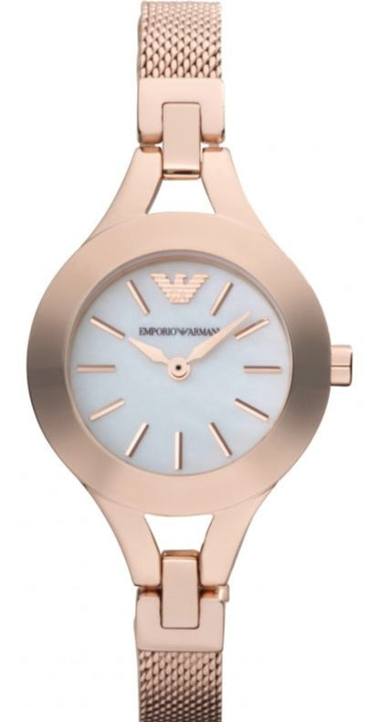  Shop Authentic Emporio Armani Chiara Analog White Dial Rose Gold Steel Strap Watch For Women - AR7329 - Luxxuri