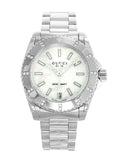  Shop Authentic Gucci Dive Mother of Pearl Diamonds Dial Watch For Women - YA136405 - Luxxuri