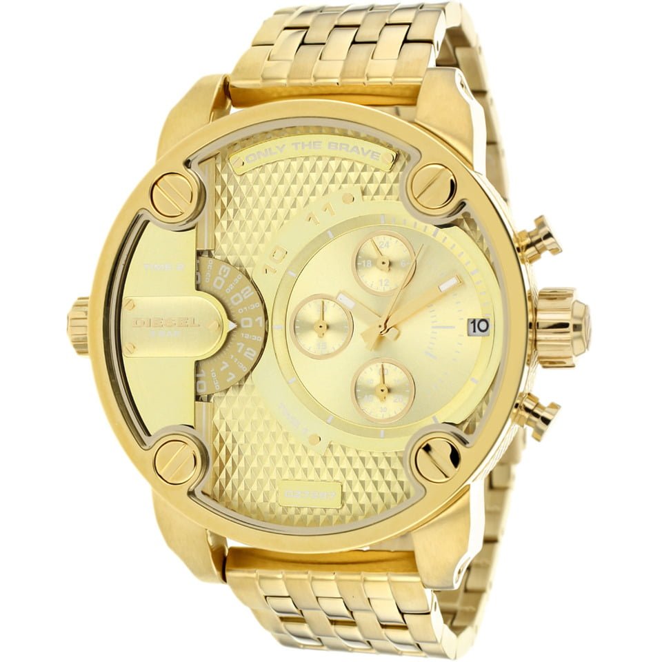  Shop Authentic Diesel Big Daddy Analog Gold Dial Gold Stainless Steel Watch For Men - DZ7287 - Luxxuri