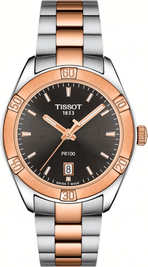  Shop Authentic Tissot PR 100 Sport Chic Anthracite Dial Watch For Women - T101.910.22.061.00 - Luxxuri