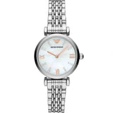  Shop Authentic Emporio Armani Donna Mother of Pearl Dial Silver Steel Strap Watch For Women - AR11204 - Luxxuri
