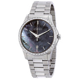 Shop Authentic Gucci G Timeless Diamonds Mother of Pearl Blue Dial Silver Steel Strap Unisex Watch - YA126458 - Luxxuri
