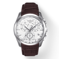  Shop Authentic Tissot Couturier Chronograph White Dial Brown Leather Strap Watch For Men - T035.617.16.031.00 - Luxxuri