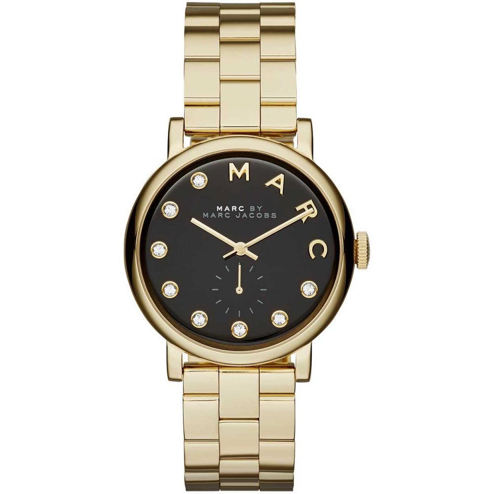  Shop Authentic Marc Jacobs Baker Dexter Black Dial Gold Steel Strap Watch for Women - MBM3421 - Luxxuri