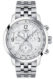  Shop Authentic Tissot T Sport PRC 200 Chronograph White Dial Silver Steel Strap Watch For Men - T114.417.11.037.00 - Luxxuri