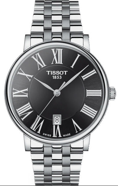  Shop Authentic Tissot Carson Premium Black Dial Silver Steel Strap Watch For Men - T122.410.11.053.00 - Luxxuri