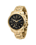  Shop Authentic Maserati Successo Black Dial Gold Stainless Steel Watch For Men - R8873645002 - Luxxuri