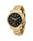  Shop Authentic Maserati Successo Black Dial Gold Stainless Steel Watch For Men - R8873645002 - Luxxuri