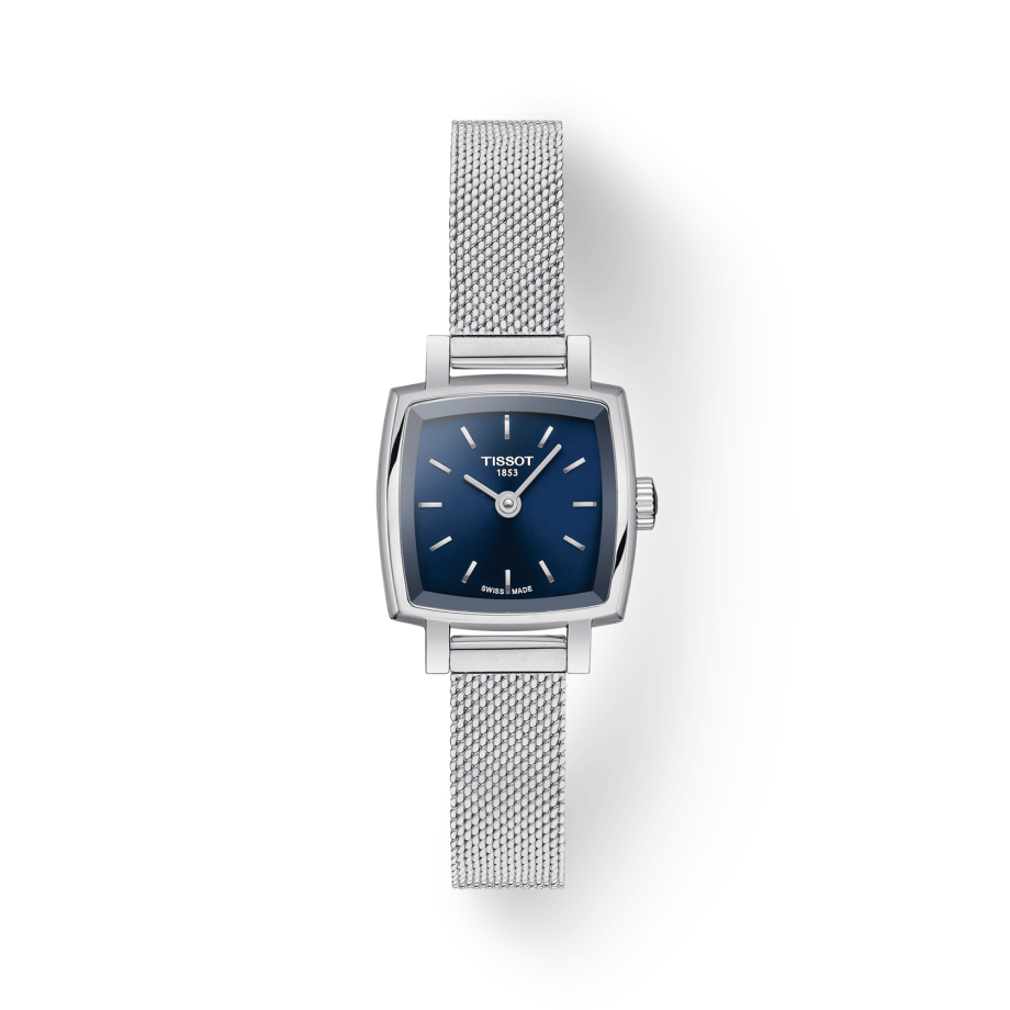  Shop Authentic Tissot Lovely Square Blue Dial Silver Mesh Bracelet Watch For Women - T058.109.11.041.00 - Luxxuri