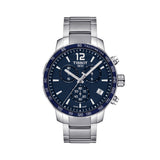  Shop Authentic Tissot Quickster Chronograph Blue Dial Watch For Men - T095.417.11.047.00 - Luxxuri