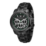  Shop Authentic Maserati Royale Chronograph Black Dial Black Steel Strap Watch For Men - R8873637004 - Luxxuri