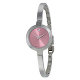  Shop Authentic Movado Bela Museum Pink Dial Silver Steel Strap Watch For Women - 0606596 - Luxxuri
