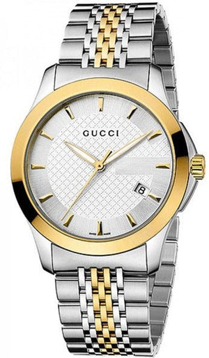  Shop Authentic Gucci G Timeless Silver Dial Two Tone Steel Strap Watch For Men - YA126409 - Luxxuri