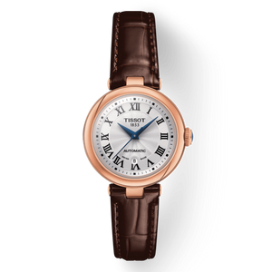  Shop Authentic Tissot Bellissima Automatic Silver Dial Brown Leather Strap Watch For Women - T126.207.36.013.00 - Luxxuri