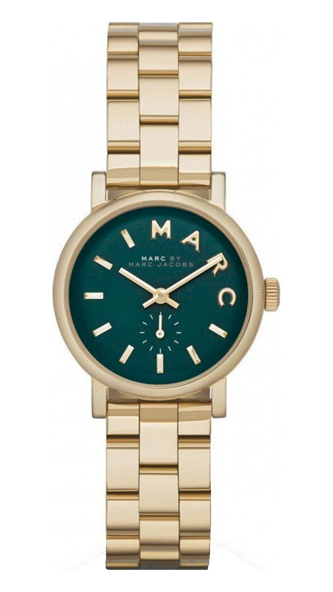  Shop Authentic Marc Jacobs Baker Green Dial Gold Steel Strap Watch for Women - MBM3249 - Luxxuri