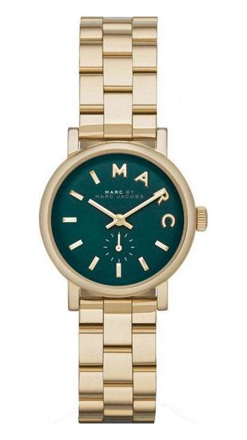  Shop Authentic Marc Jacobs Baker Green Dial Gold Steel Strap Watch for Women - MBM3249 - Luxxuri