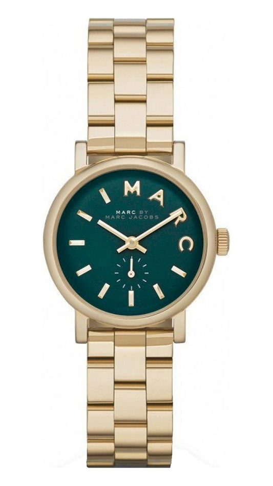  Shop Authentic Marc Jacobs Baker Green Dial Gold Steel Strap Watch for Women - MBM3249 - Luxxuri