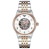  Shop Authentic Emporio Armani Meccanico White Dial Two Tone Steel Strap Watch For Men - AR1921 - Luxxuri