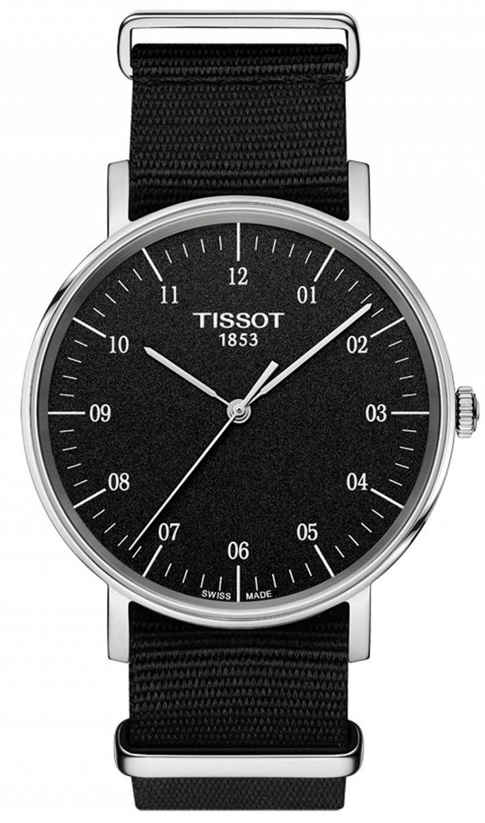  Shop Authentic Tissot Everytime Medium Black Dial Black NATO Strap Watch For Men - T109.410.17.077.00 - Luxxuri