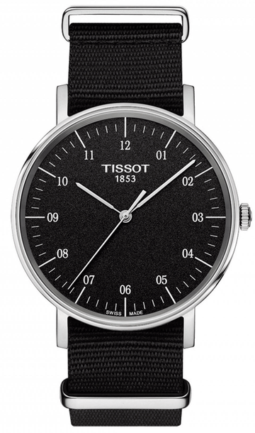  Shop Authentic Tissot Everytime Medium Black Dial Black NATO Strap Watch For Men - T109.410.17.077.00 - Luxxuri