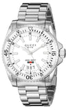  Shop Authentic Gucci Dive Quartz White Dial Silver Steel Strap Watch for Men - YA136302 - Luxxuri