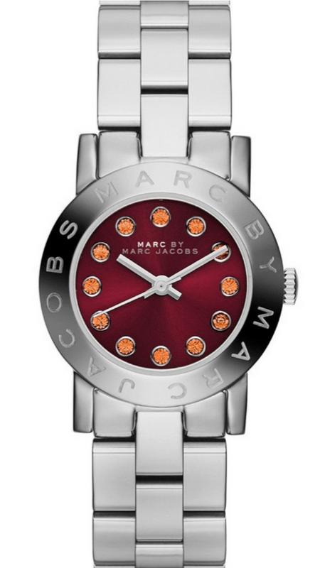 Shop Authentic Marc Jacobs Amy Red Dial Silver Steel Strap Watch for Women - MBM3333 - Luxxuri