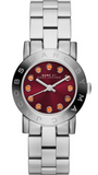  Shop Authentic Marc Jacobs Amy Red Dial Silver Steel Strap Watch for Women - MBM3333 - Luxxuri