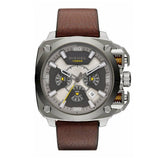  Shop Authentic Diesel BAMF Chronograph Beige Dial Brown Leather Strap Watch For Men - DZ7343 - Luxxuri
