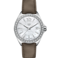  Shop Authentic Tag Heuer Formula 1 Quartz Mother of Pearl Dial Brown Leather Strap Watch for Women - WBJ131A.FC8255 - Luxxuri
