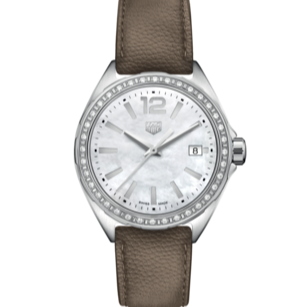  Shop Authentic Tag Heuer Formula 1 Quartz Mother of Pearl Dial Brown Leather Strap Watch for Women - WBJ131A.FC8255 - Luxxuri