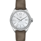  Shop Authentic Tag Heuer Formula 1 Quartz Mother of Pearl Dial Brown Leather Strap Watch for Women - WBJ131A.FC8255 - Luxxuri