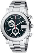  Shop Authentic Gucci G Chrono Black Dial Silver Steel Strap Watch For Men - YA101309 - Luxxuri