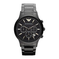  Shop Authentic Emporio Armani Classic Chronograph Black Dial Black Stainless Steel Strap Watch For Men - AR2453 - Luxxuri