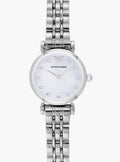 Emporio Armani Gianni Blue Dial Silver Steel Strap Watch For Women - AR1961