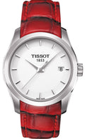  Shop Authentic Tissot Couturier White Dial Red Leather Watch For Women - T035.210.16.011.01 - Luxxuri