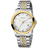  Shop Authentic Gucci G Timeless Silver Dial Two Tone Steel Strap Watch For Women - YA126511 - Luxxuri