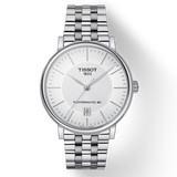  Shop Authentic Tissot T Classic Carson Premium Powermatic 80 White Dial Silver Steel Strap Watch For Men - T122.407.11.031.00 - Luxxuri